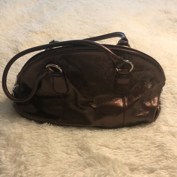 HOBO bronze leather shoulder bag - Picture 3 of 11